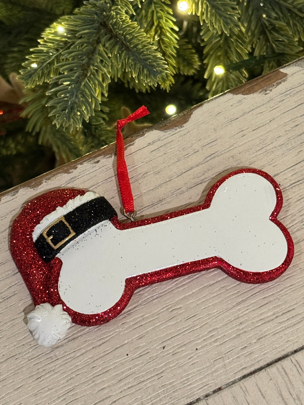 Santa Dog Bone