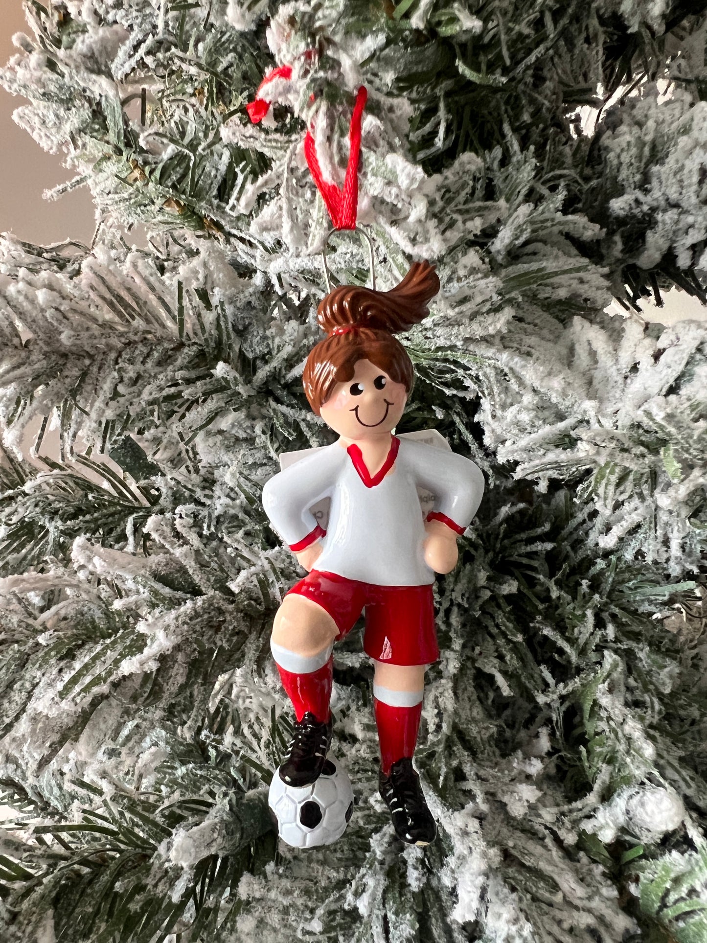 Soccer girl brunette