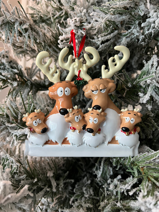 Reindeer Family of 6