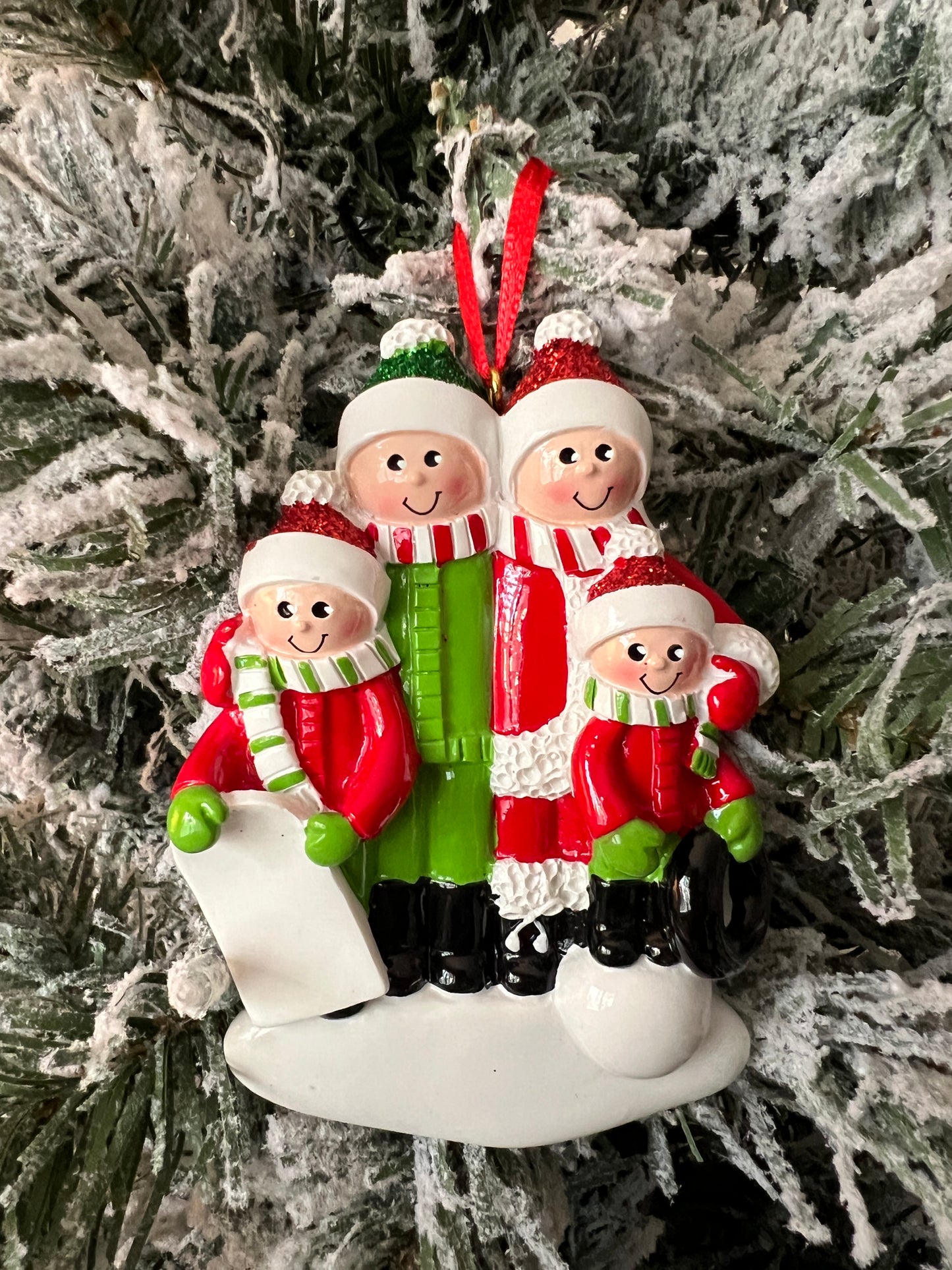 Snow family of 4