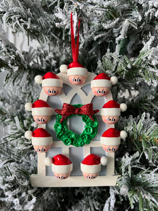 Christmas Wreath Family of 9