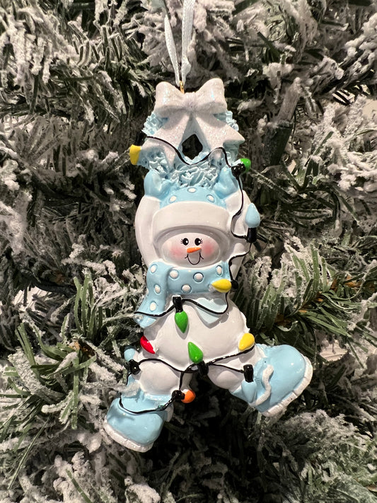 Blue Baby Snowman